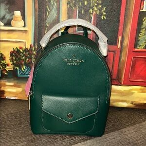Kate Spade Deep Jade Green Schuyler Mini Backpack